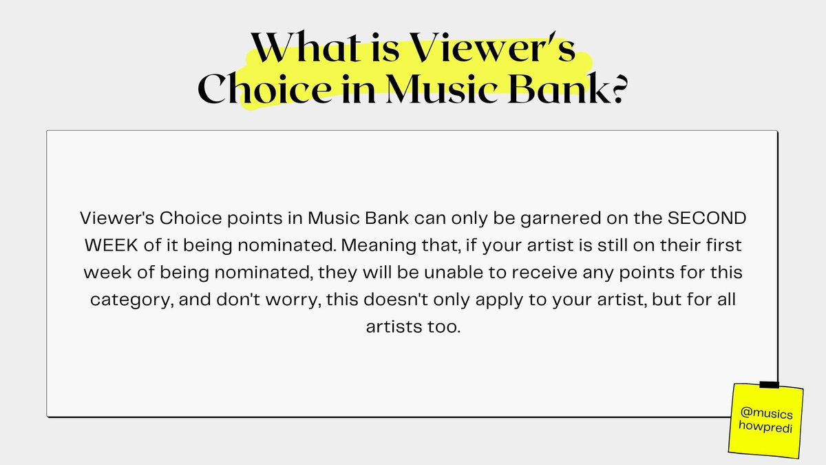music bank viewers choice