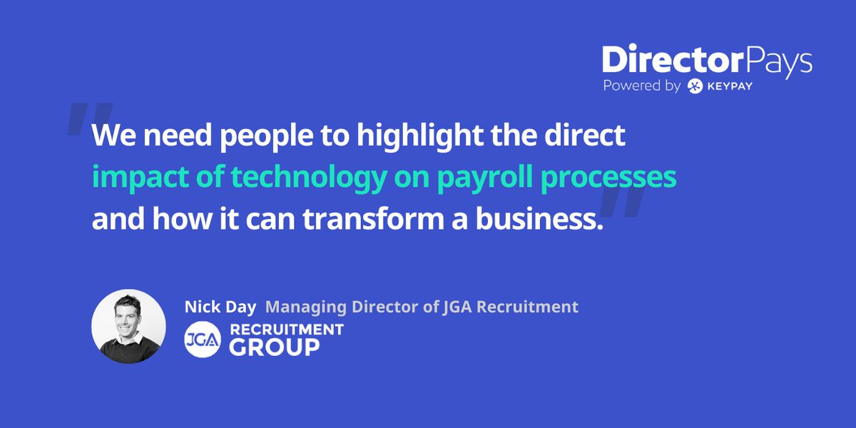 jgarecruitment's tweet photo. Nick Day recently spoke with @KeyPayApp on changing the undervalued perception of payroll.
Read the full conversation here: https://t.co/4amJXpPj5N
#JGARecruitment #KeyPay #Payroll #PayrollTechnology #CloudPayrollSoftware https://t.co/9X89yFkb64