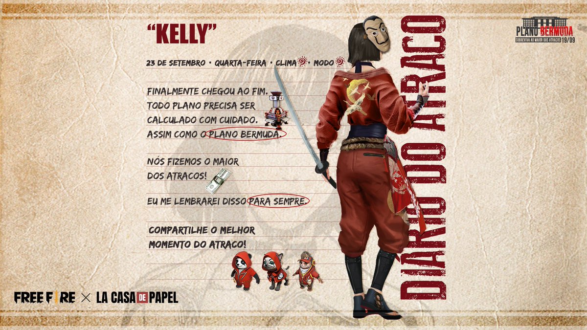 FreeFireBR's tweet photo. Qual foi a sua parte preferida no #PlanoBermuda?

Compartilhe com a gente as suas memórias! #LCDPxFreeFire 🔥 https://t.co/Nfv9rRgoUR