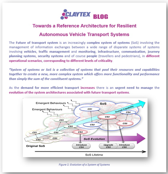 ClaytexDymola's tweet photo. #ClaytexTechBlog 'Towards a Reference Architecture for Resilient Autonomous Vehicle Transport Systems' #av #autonomousvehicles #systems #transportsystems #complexsystems https://t.co/zNAe7bgYMz https://t.co/DxxArmwcDg