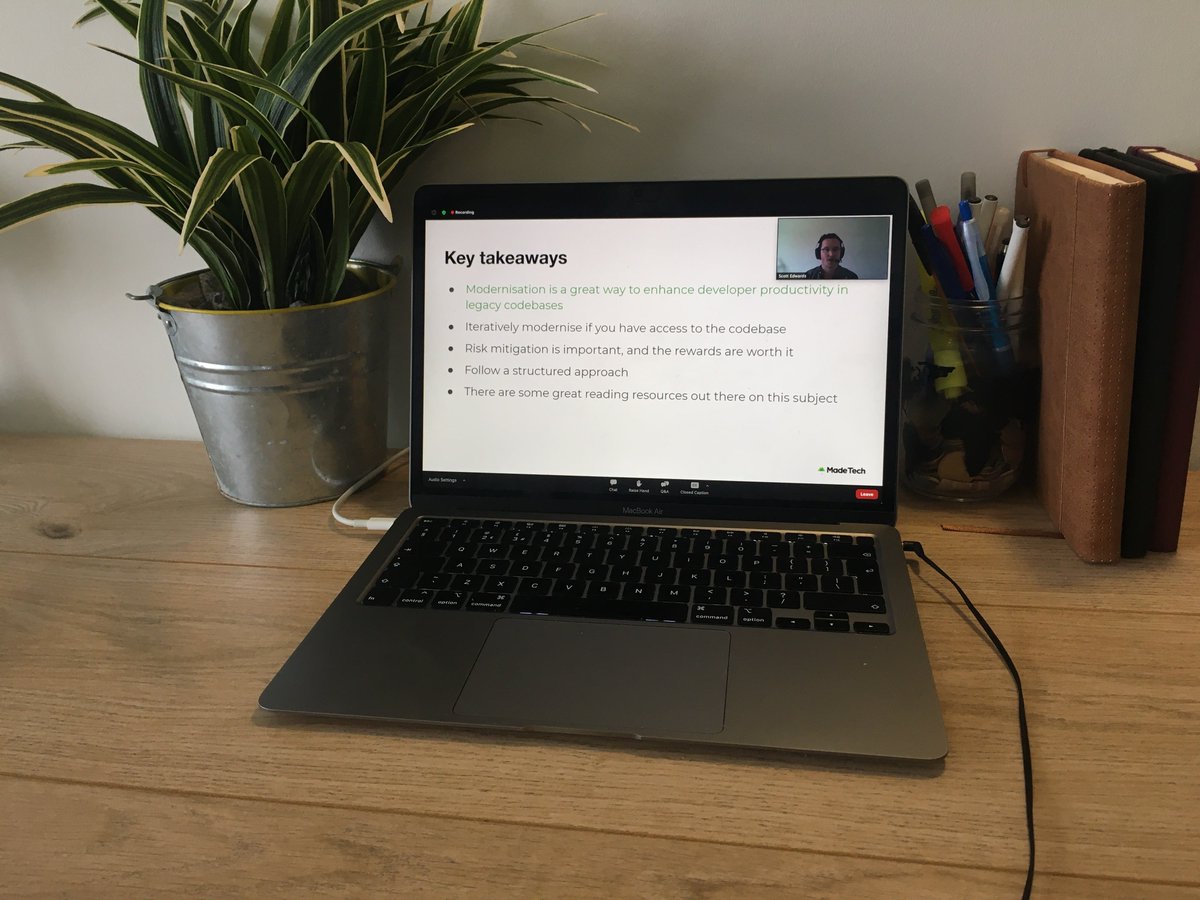 madetech's tweet image. Thank you to our Senior Engineer @scotteza for an excellent talk at @LeedsDigiFest on how you can help your #techteams to work productively in #legacycodebases!
Another big thank you to all those who joined us and participated in the discussion at the end of the event.
