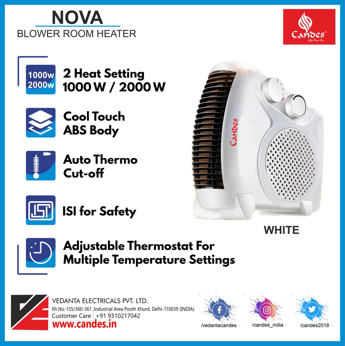 Candes2018's tweet photo. Candes Room Heaters Are Made Using One Among The Latest Newly Improved Technology For Fast And Quick Heating Of Any Room, It Comes With Adjustable Temperature Control Option Which Allows You To Choose From Different Heat Settings. https://t.co/kQqUgtjybY