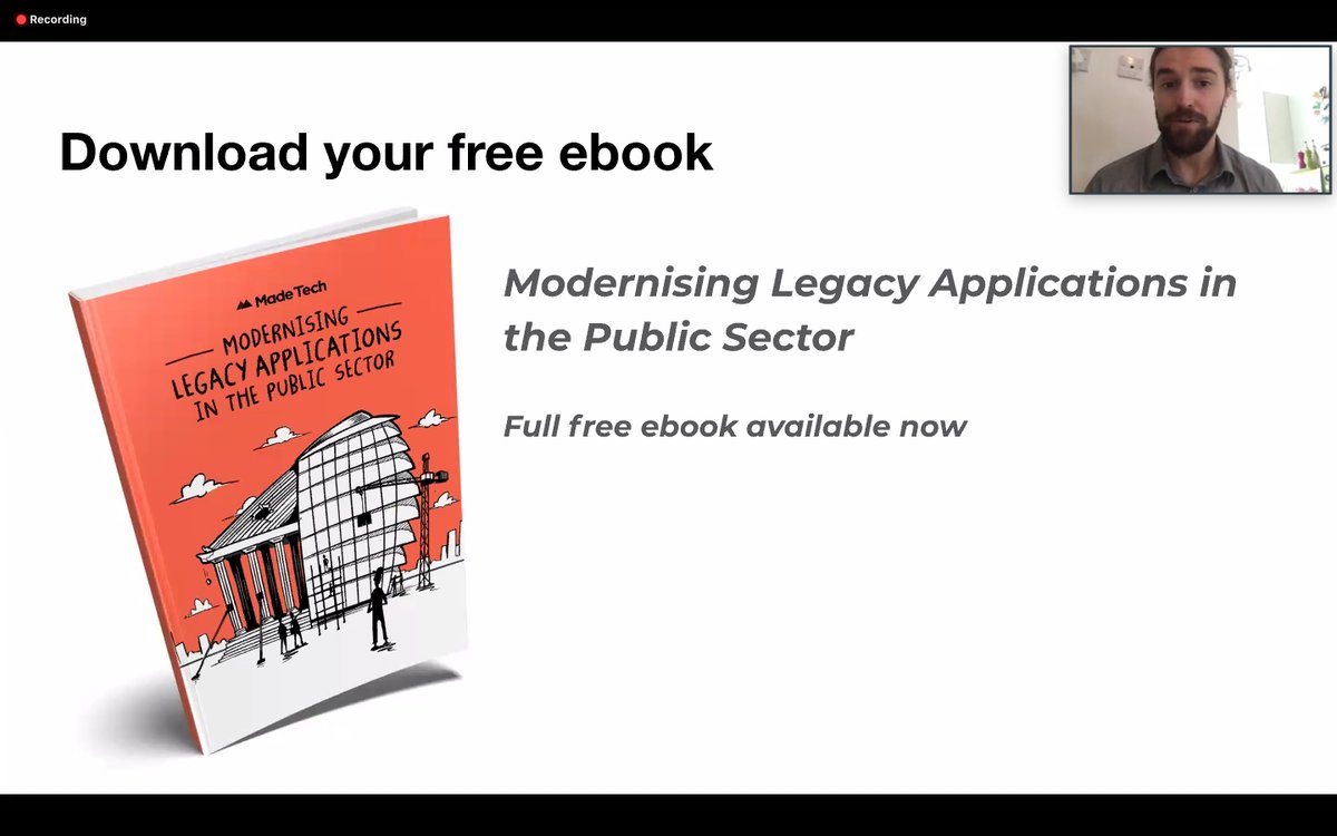 madetech's tweet image. Additionally, if you are interested in continuing learning about this topic, our Modernising Legacy Applications ebook is available to download here: madetech.com/resources/book…
#TechTeams #LegacyCodebases #MadeTechTalks