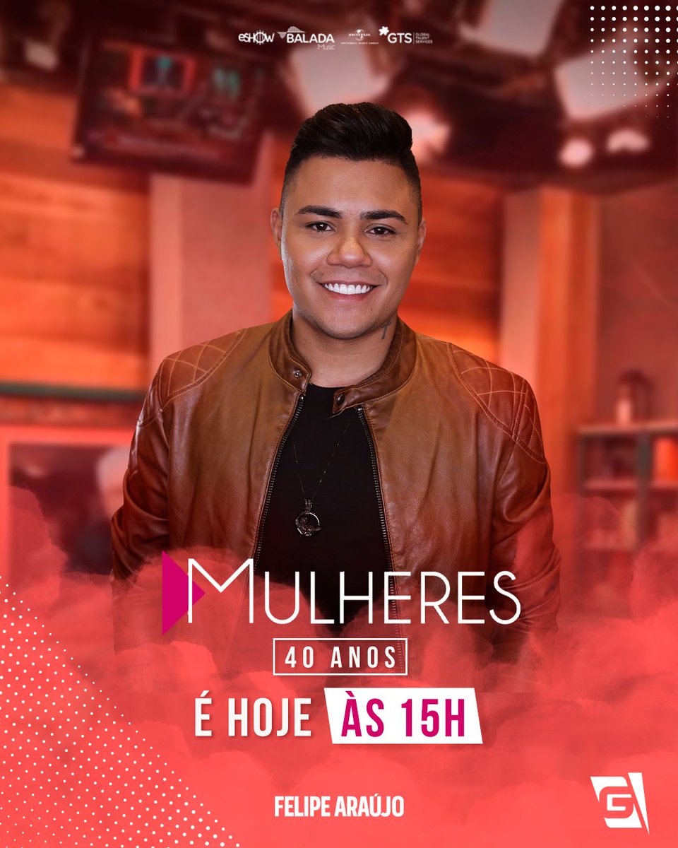 felipearaujo_fa's tweet photo. O Chefe tá demais né ?! Convidado para participar da edição de 40 anos do Programa Mulheres e será daqui a pouco as 15H na TV Gazeta. Espero vocês lá hein! ❤😉
#FelipeAraújo #ProgramaMulheres https://t.co/HpmrQmp2Oe