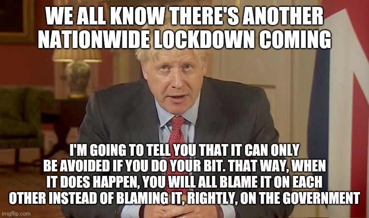 Gezrick's tweet photo. Honest translation #BorisJohnson #covidbriefing #ToryIncompetence https://t.co/sEfUXjrV47