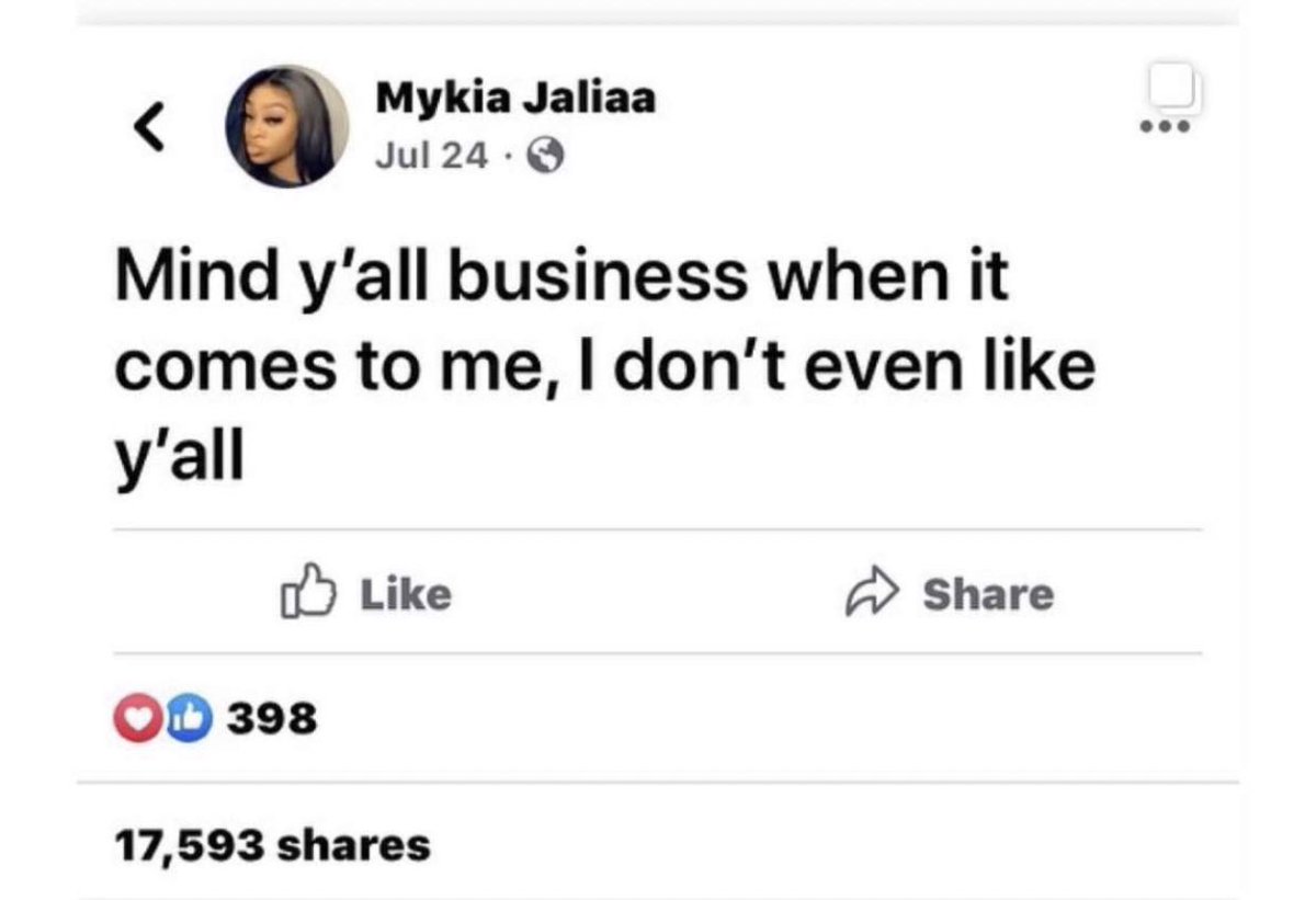 KayLargie's tweet photo. I just want people to not give a fxuk about me the way I don’t give a fxuk about dem 💯💯✌️ https://t.co/RWC1RKR3PG