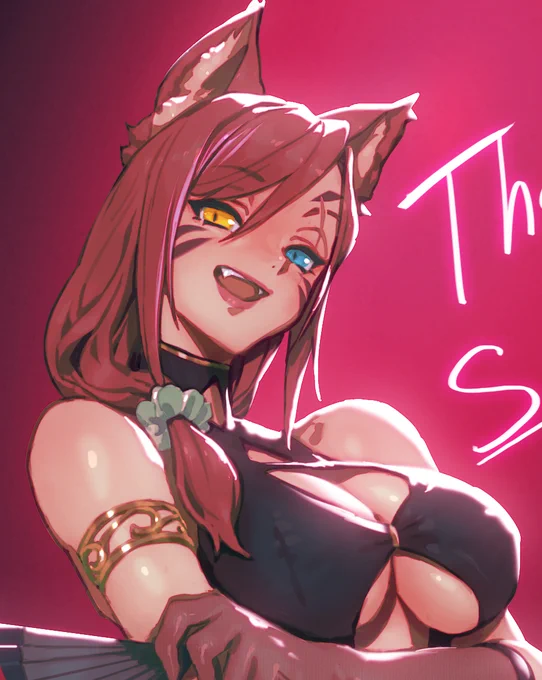 どっちかっていうとたぶん白い子の方が強いのかな～とか考えて描きました? Thank you! 