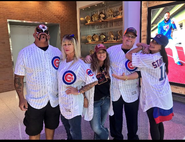 BruiserBarker's tweet photo. Man it seems more pieces of my childhood keep falling away.. one of the coolest moments for me was meeting @RWAnimal when he came to Wrigley field for Starrcast 1. You and Hawk can dominate once more. RIP https://t.co/pE00ZIkLaL