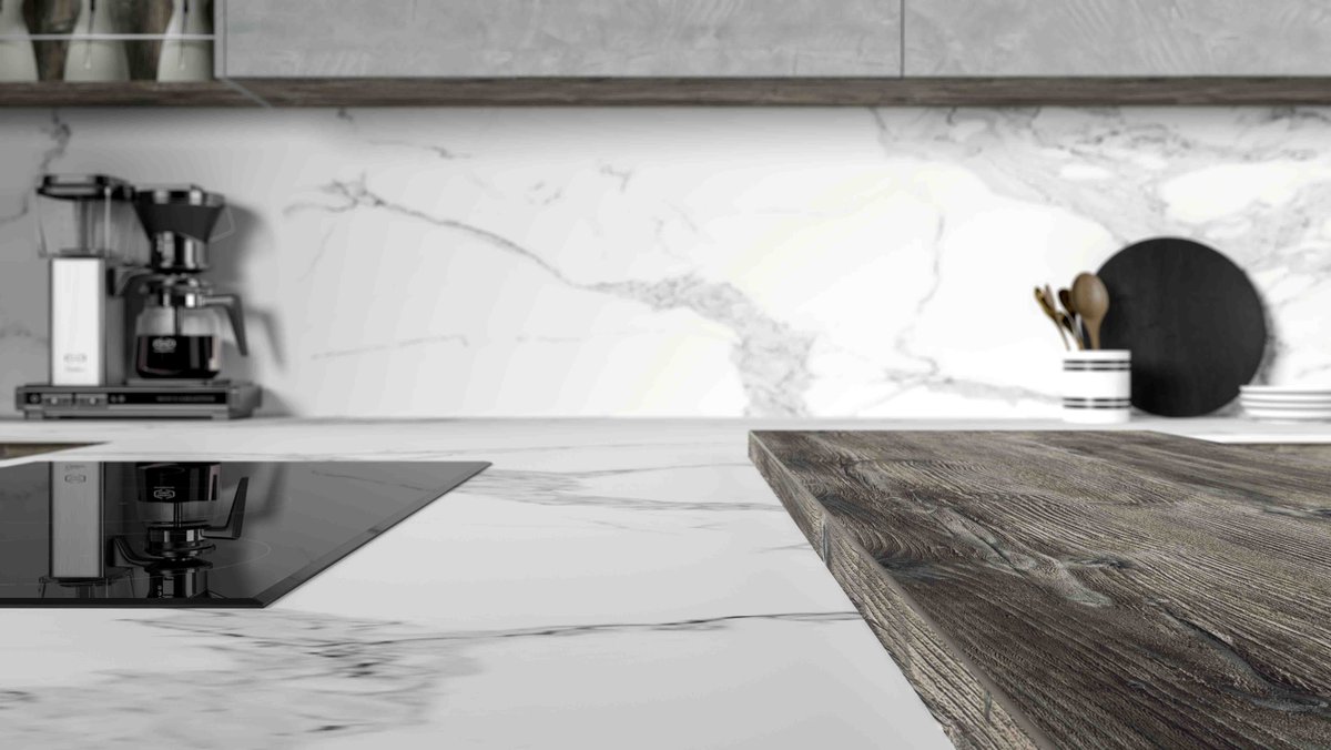 CRLstone's tweet photo. Ceralsio Statuario is a marble effect ceramic surface that has a distinctive grey veining set against a crisp white background. Available in both a natural and polished finish.
Kitchen design by @VolpiKitchens
#marbleeffect #statementkitchen #kitcheninspo #Ceramiccountertop https://t.co/kiiXRZJXcC
