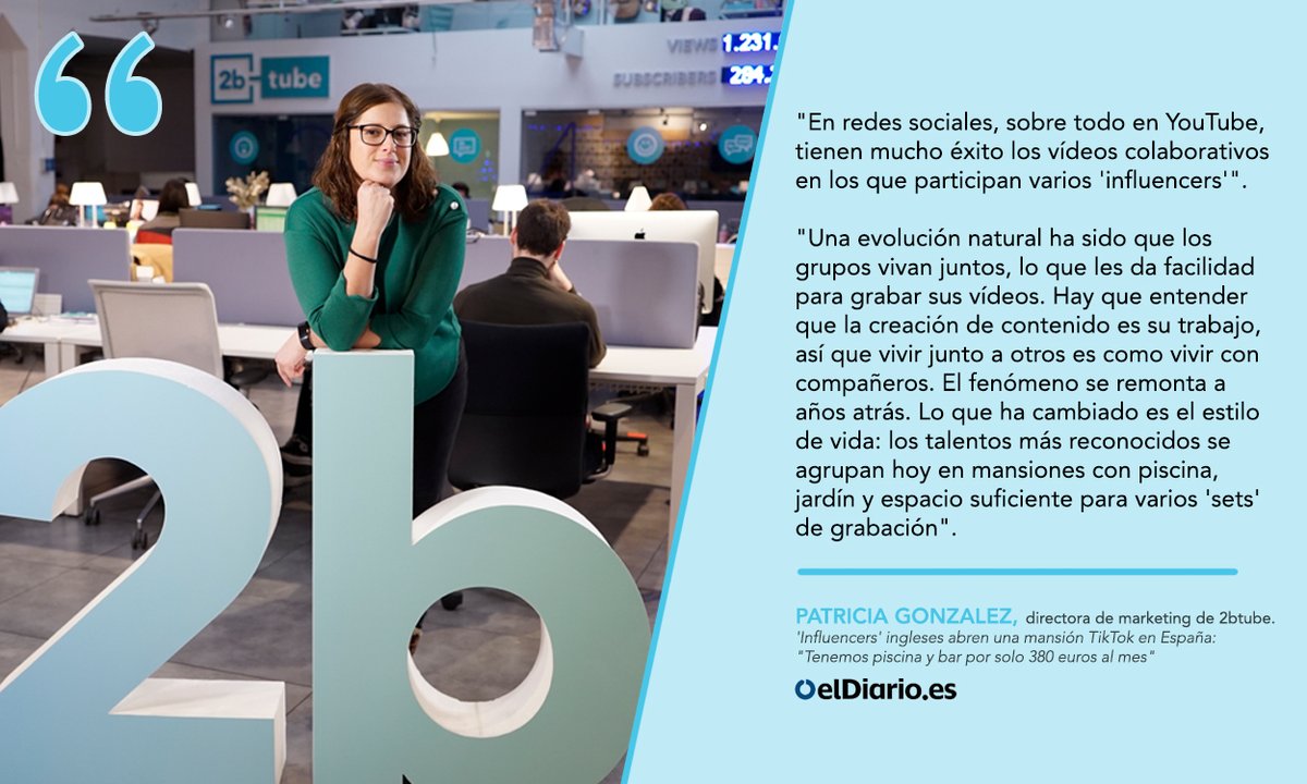 ¡Son muchos los medios de comunicación que están hablando sobre las mansiones en las que viven algunos influencers! 🏡 Nuestra directora de marketing <a href="/PGlezDeCastro/">Patricia Gonzalez</a> explica a <a href="/eldiarioes/">elDiario.es</a> el porqué de este fenómeno:  eldiario.es/economia/influ…