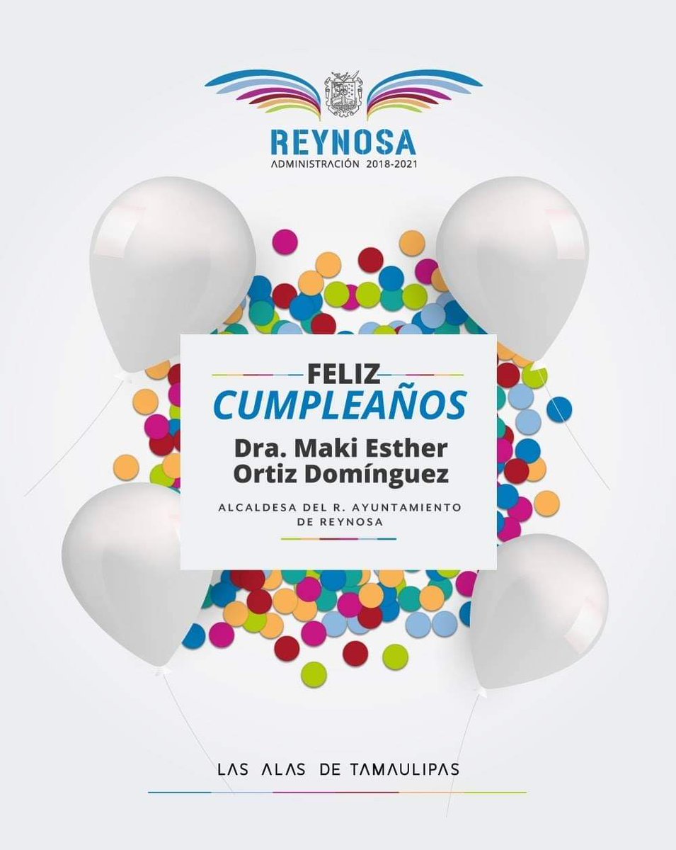 ¡Muchas felicidades a nuestra Presidente Municipal! Dra. Maki Esther Ortiz Dominguez, esperamos que pase un bendecido cumpleaños en compañía de sus seres queridos le enviamos nuestros mejores deseos.