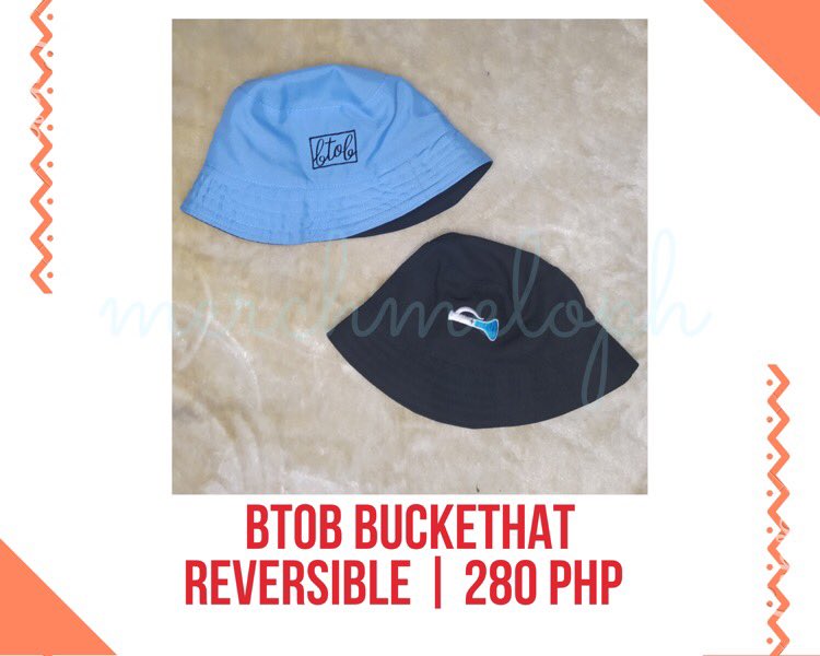 1. BTOB bucket hat (please take note of design and price difference)