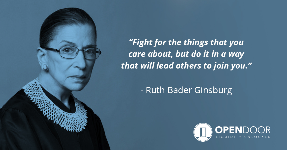 OpenDoorSec's tweet photo. A life well-lived. Rest in Peace RBG. https://t.co/PVDaJFUi01