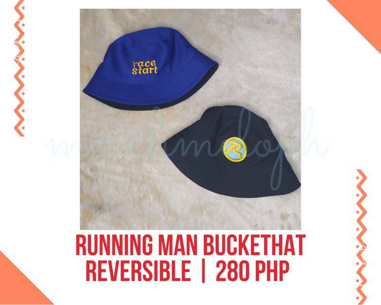 2.  #RunningMan reversible bucket hat