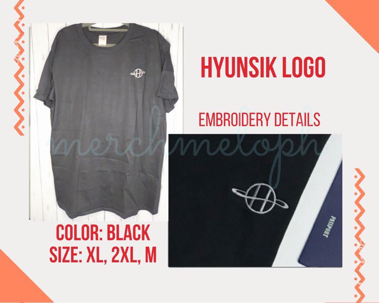 4. “Hyunsik logo” embroidered shirt 