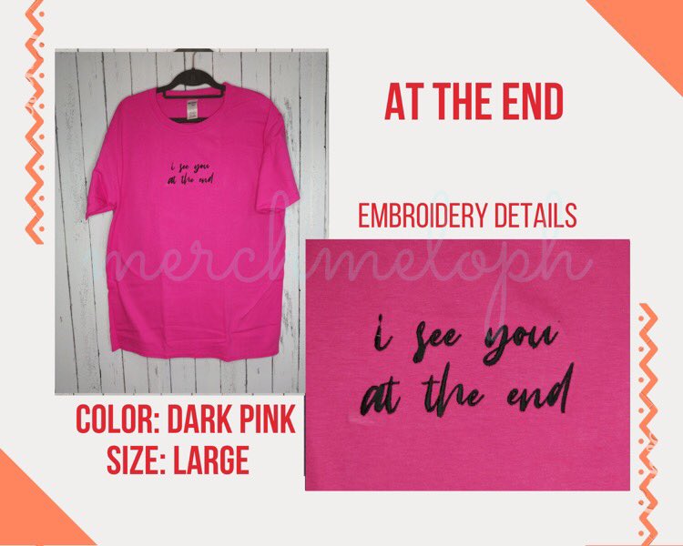 3. “I see you at the end” embroidered shirt 