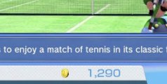 Mario Tennis Ultra Smash (2015) Coins are used as currency to unlock achievements early, upgrade amiibo and buy courts. Thats it. You dont even see the coins themselves. Fuckin disrespectful, 3/10. Just like this game.