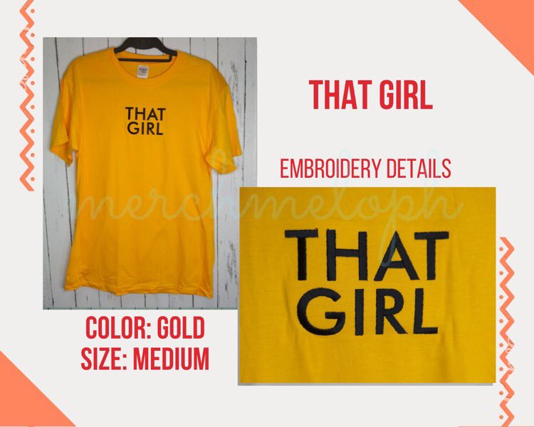 8. “That girl” embroidered shirt 