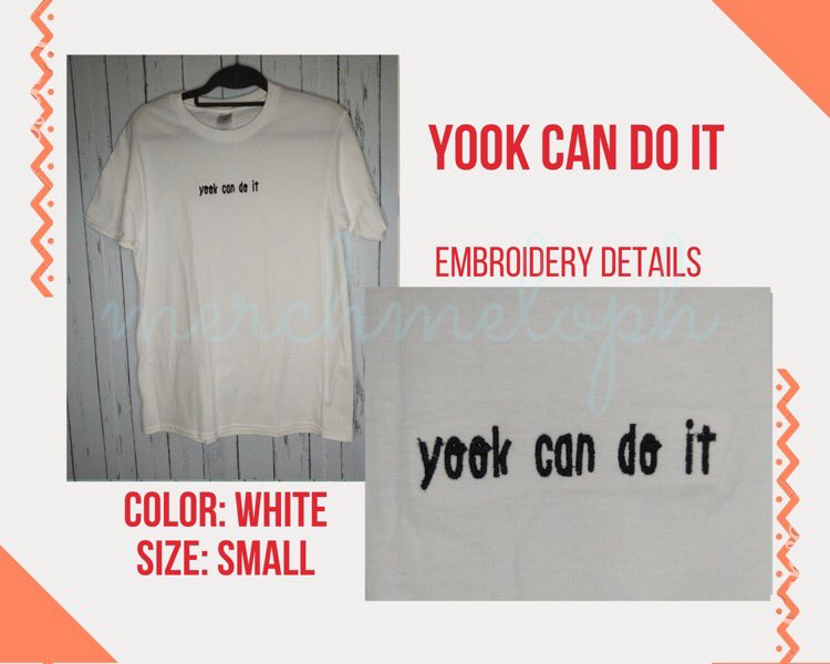 6. “Yook can do it” embroidered shirt