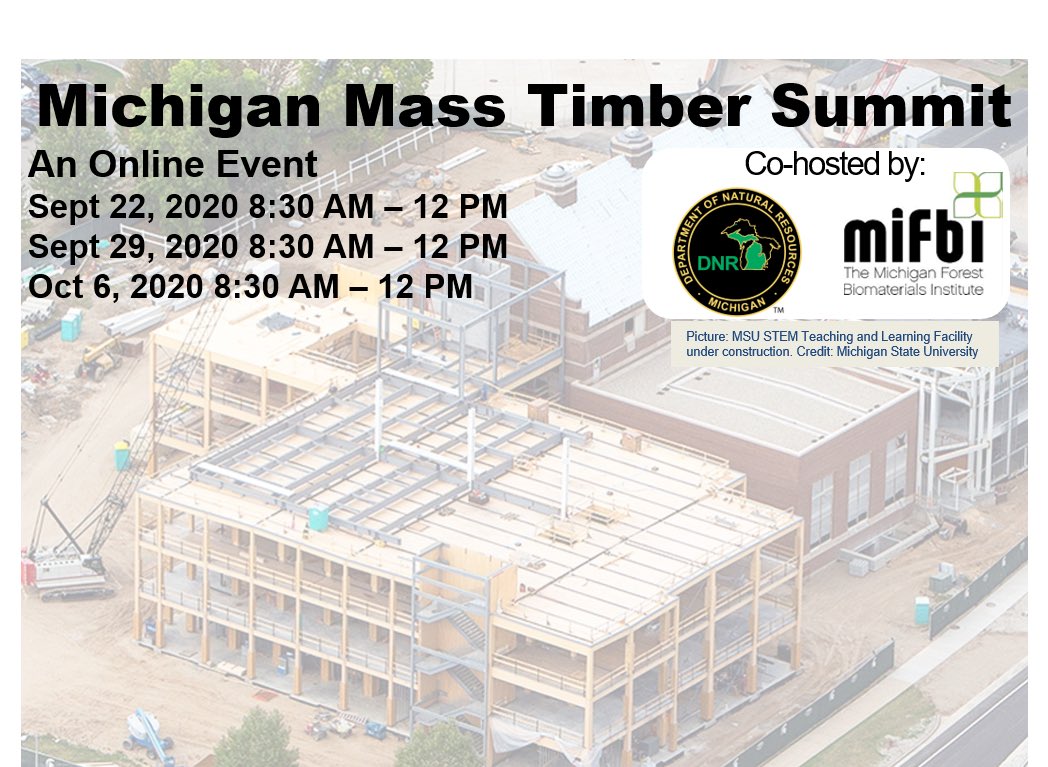MiFBInstitute's tweet photo. On #NationalTreeDay we’d like to thank @TNCMichigan for their sponsorship and leadership in the #MiMassTimber Summit. https://t.co/OZFiWFd3Sh @nature_org https://t.co/evUtZm2Ni0