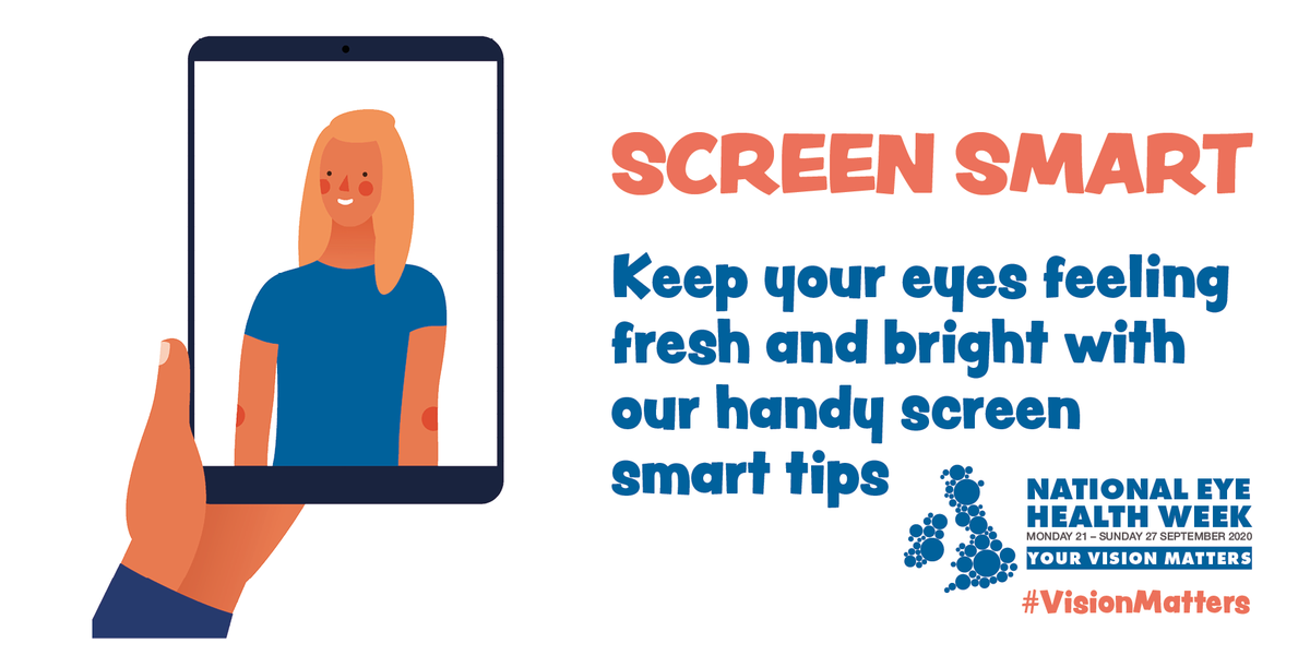 eyecarefaq's tweet photo. Minimise symptoms of screen fatigue by following the 20-20-20 rule – Look up from your screen every 20 minutes &amp; focus on something 20 feet away for 20 seconds. Visit https://t.co/4R9jq5AN0O for more advice for screen users #EyeWeek https://t.co/ITXxmPmpeB