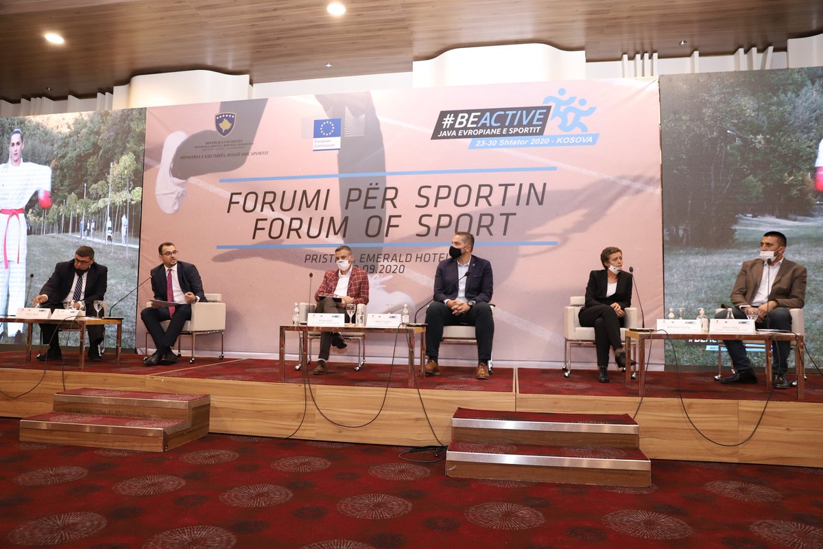 KBF_Official_'s tweet photo. Forumi për Sportin në kuadër të Javës Evropiane të Sportit

@KBF_Official_ 
@NOCKOSOVO 

#BEACTIVE
#Javaevropianeesportit https://t.co/jdFDp0NyHl