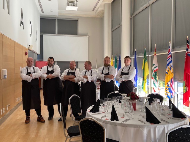 CanadaPoland's tweet photo. Szefowie Wybrzeża Zachodniego are already at our Embassy in #Warsaw preparing for #TasteOfCanada! 😍👨‍🍳🔥🔜

A lot of work ahead of them as they will serve seven tasting sets with #CdnAg and #CanadianSeafood ingredients, each paired with a 🇨🇦 wine 😋 

#CanadaPL https://t.co/XwTN1zoDen