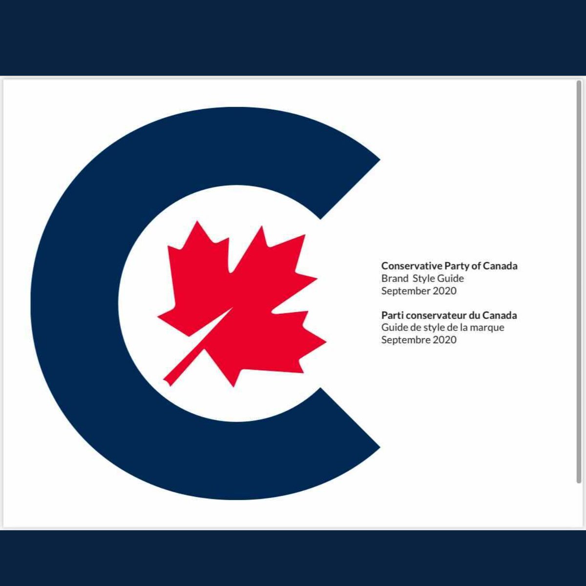 This is what immediately came to my mind when I saw the new Conservative Party Logo.I do not like that OUR MAPLE LEAF is torn and falling down!!!!!! Canadians stand proud. Canada cannot fall. Canadians cannot be torn apart from the inside out.