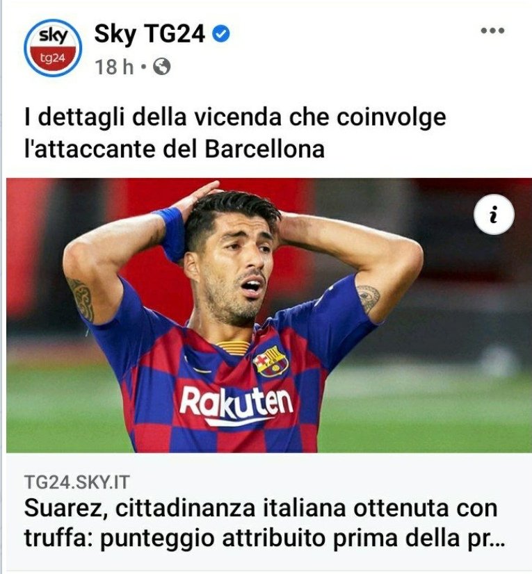 ZanniniMichele's tweet photo. Un noto calciatore è coinvolto in uno scandalo e la notizia viene ribattuta da tutti i media 24 ore su 24.
Il concorso Ds 2017 , annullato dal TAR, oggetto di indagine da parte di 6 Procure della Repubblica, nemmeno 30 secondi di spazio televisivo https://t.co/dnFbs8LKCF