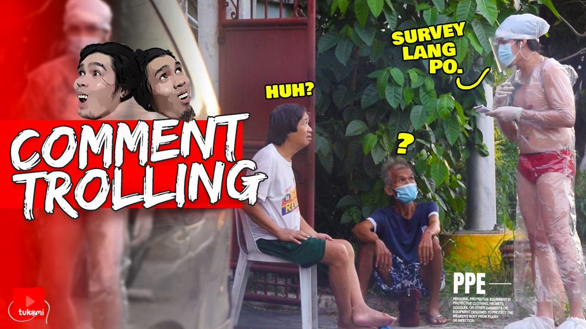 TukomiOfficial's tweet photo. Hohohoooy!! Brutal ba kamo? Eto na bago nating #TukomiCommentTrolling episode mga Tuko!! LezgoOoOo!! ππ»π
βMag PPE ka ng Transparent at Mag Interview ng Stanger!β | Comment Trolling
ππ» https://t.co/G2LNpygQ1B
#GoodVibesSquad #Tukomi #TukomiGoodVibes https://t.co/T6Gifzk1R4