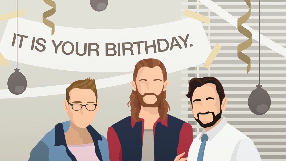 Kinectiv's tweet image. As Blake, Zach, and Kevin prepare to age yet another year, the Kinectiv Party Planning Committee formally requests that you join us in acknowledging that their birthdays are coming up.