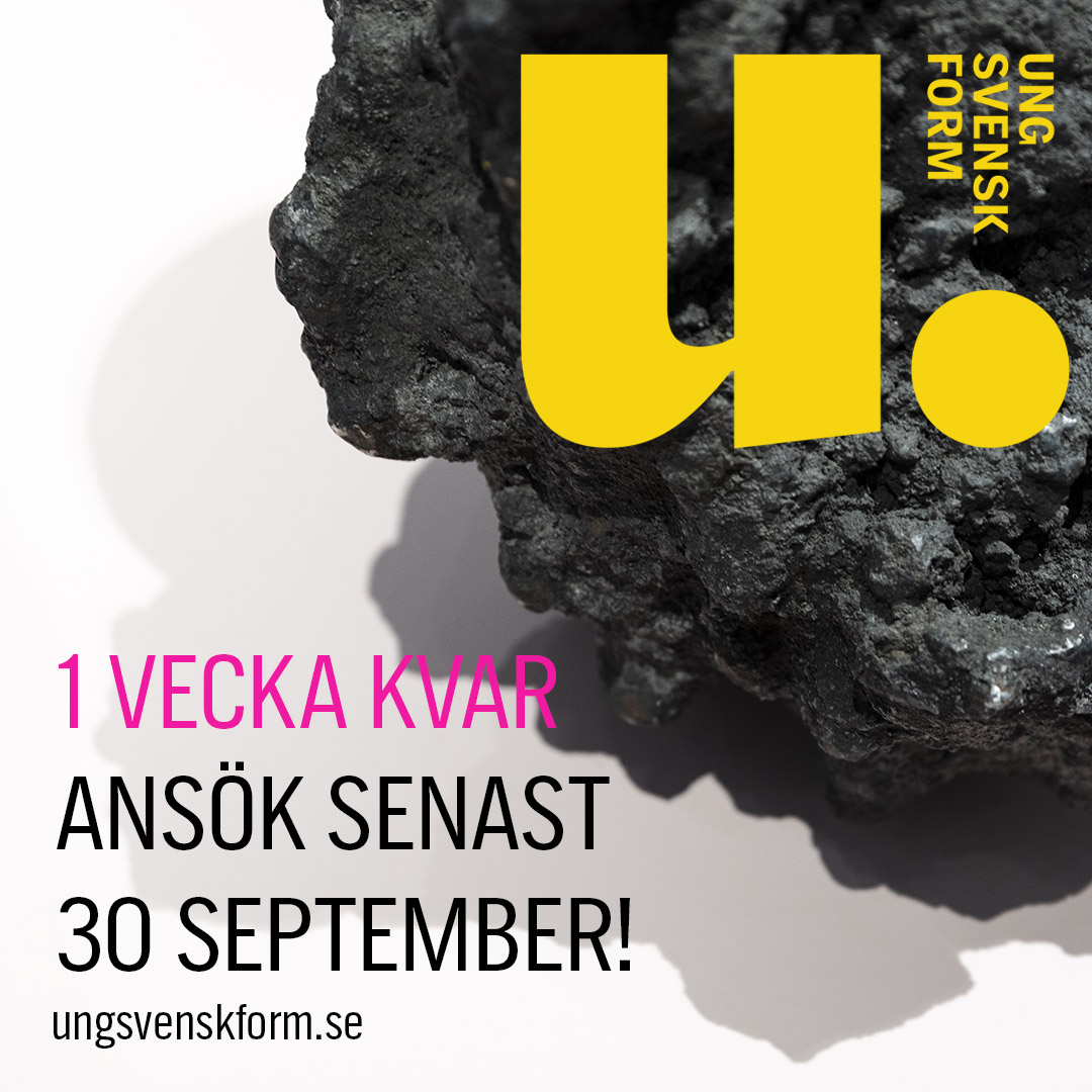 Nu är det hög tid att ansöka till Ung Svensk Form 2021!
I år finns chansen till fler stipendier än någonsin i utmärkelsens 22-åriga historia. En ansökan - chans på 7 stipendier!  #ungsvenskform #svenskform #designtävling
Ansök här: ungsvenskform.se/usf-2021/
