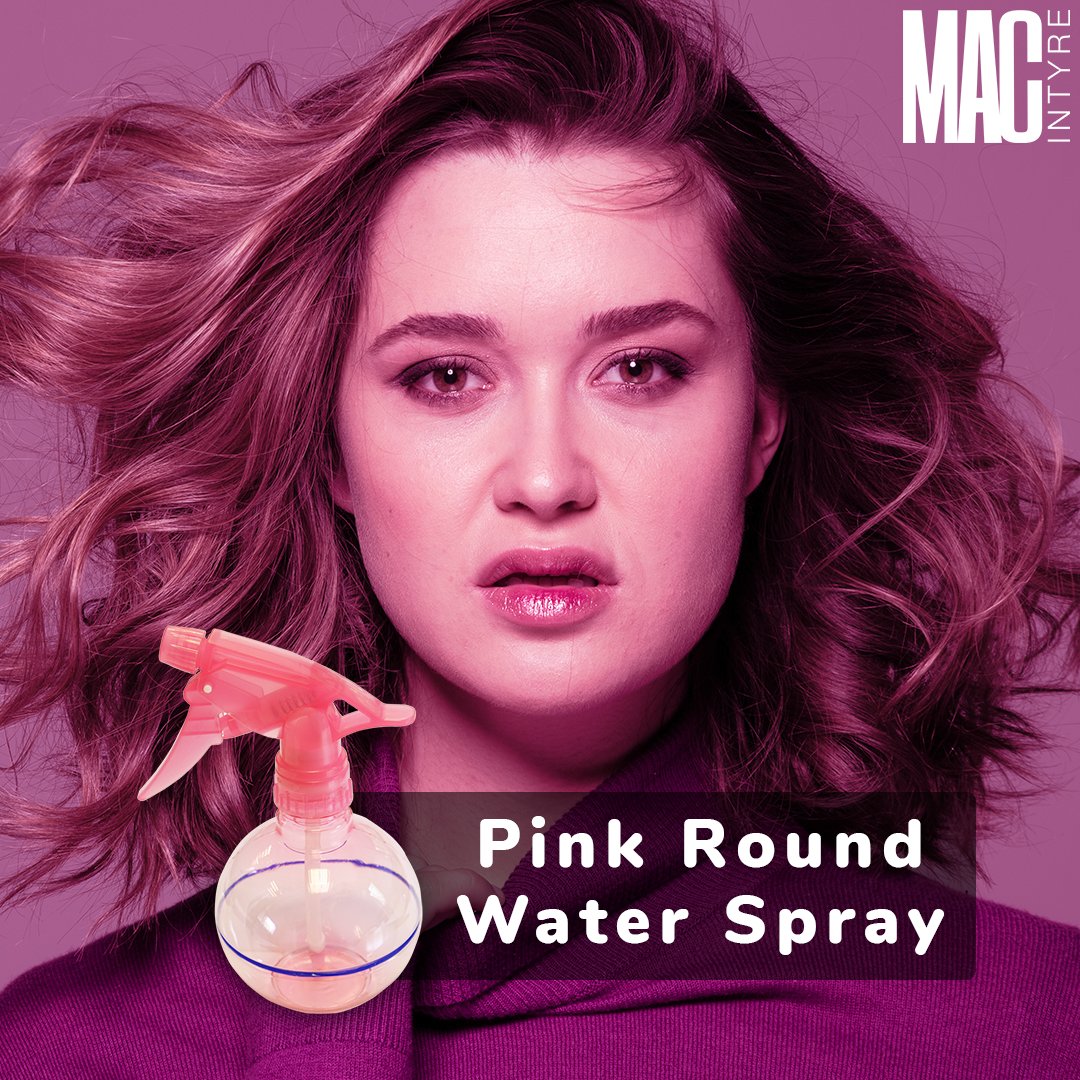 DMacIntyreSon's tweet photo. Back to basics, with the pink round water spray by MacIntyre's. A traditional water spray mechanism, portable design and generous 400ml capacity.

See the full range of sprays: https://t.co/xuZXixxEqU

#barber #salon #hairdressing #hair #hairstyle #hairsupplies #barberconnect https://t.co/FdnVW6KDSb