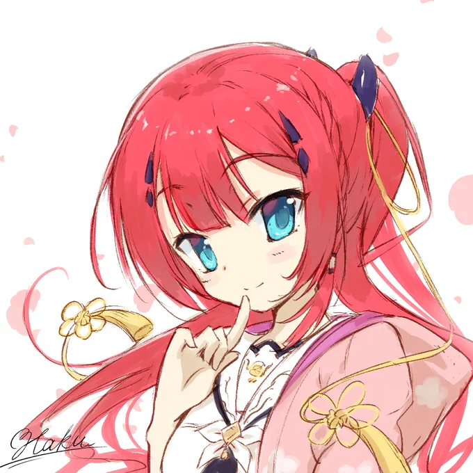 落書きです。ゆずソ風のしきちゃんを描いてみました～
#サマポケ #サマポケ応援 #神山識 