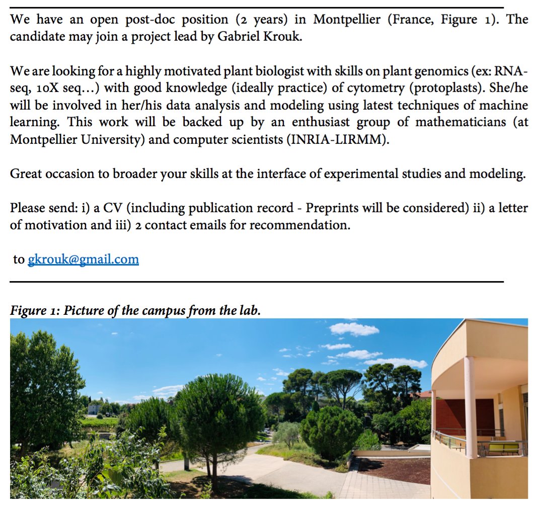 Please RT. We have an open post-doc position for a highly motivated biologist! Details in the picture below.