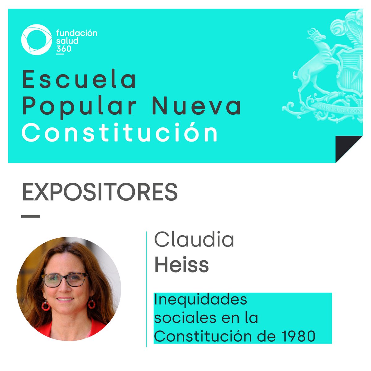360Fundacion's tweet photo. Este sábado 26 comenzamos con la primera sesión de la Escuela Popular Nueva Constitución!

En esta oportunidad expondrán @fernando_atria, @claudiaheiss
Y Rodrigo Mayorga
Agradecemos el gran interés y esperamos estar a la altura de las expectativas generadas!

Nos vemos! https://t.co/afm80b2pmS
