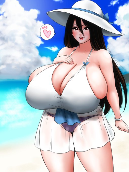 夏の風物詩ですなぁ。浜辺にこんなの居たらバーサーカーになりますよ!
#爆乳 