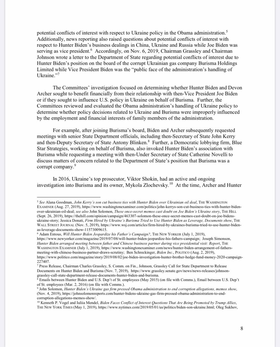 Good Read- The records acquired by the Committees also show that Hunter Biden and his family were involved in a vast financial network that connected them to foreign nationals and foreign governments across the globe  #TheMoreYouKnow  #EnjoyTheShow  https://www.hsgac.senate.gov/imo/media/doc/HSGAC_Finance_Report_FINAL.pdf