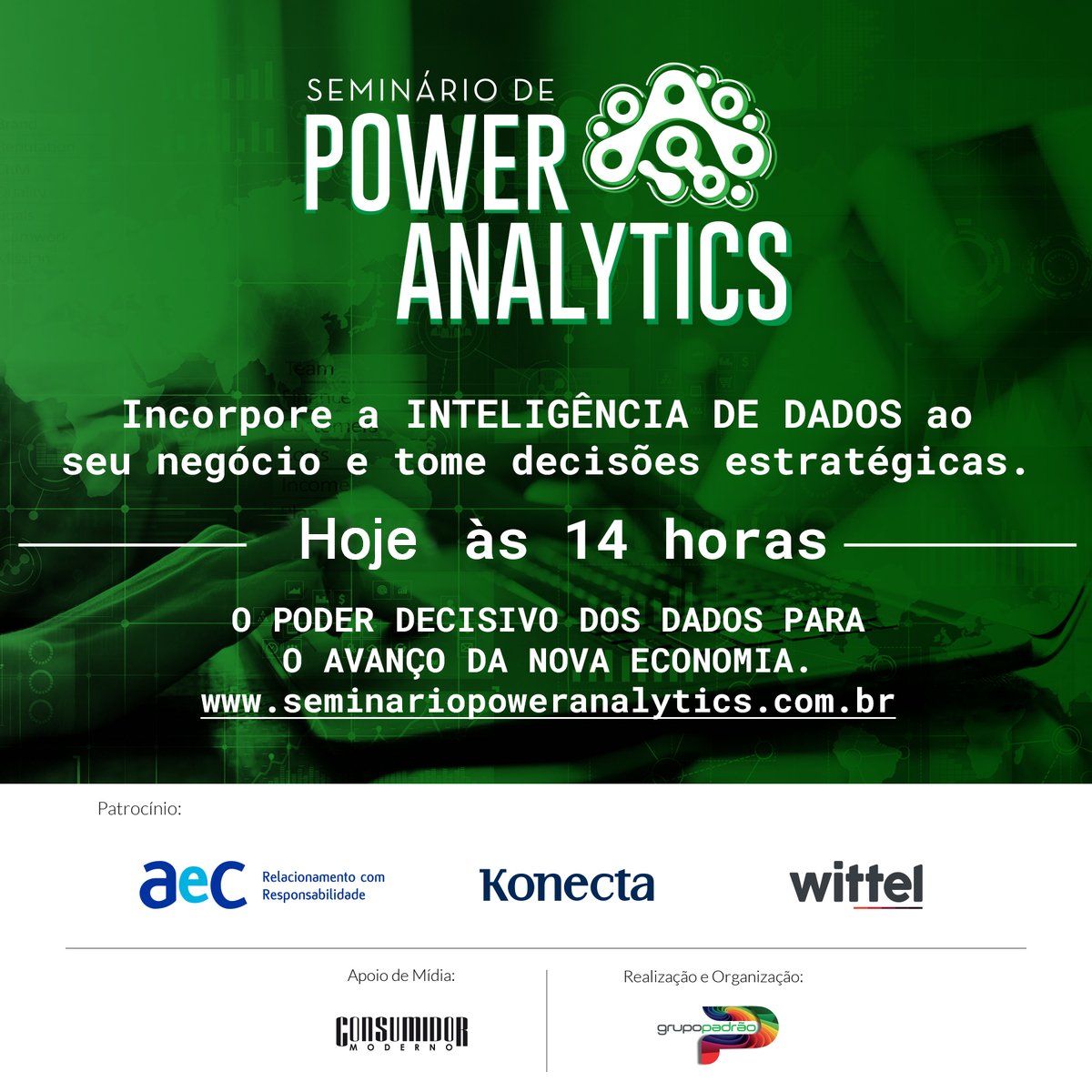 cmoderno's tweet image. Quer saber como elevar o nível de competitividade da sua marca na nova economia? Participe do Seminário Power Analytics, em formato 100% digital, hoje às 14 horas.
⠀⠀
Assista gratuitamente: seminariopoweranalytics.com.br.⠀
⠀
#aprendizadogratuito #aprendizadoonline #poweranalytics