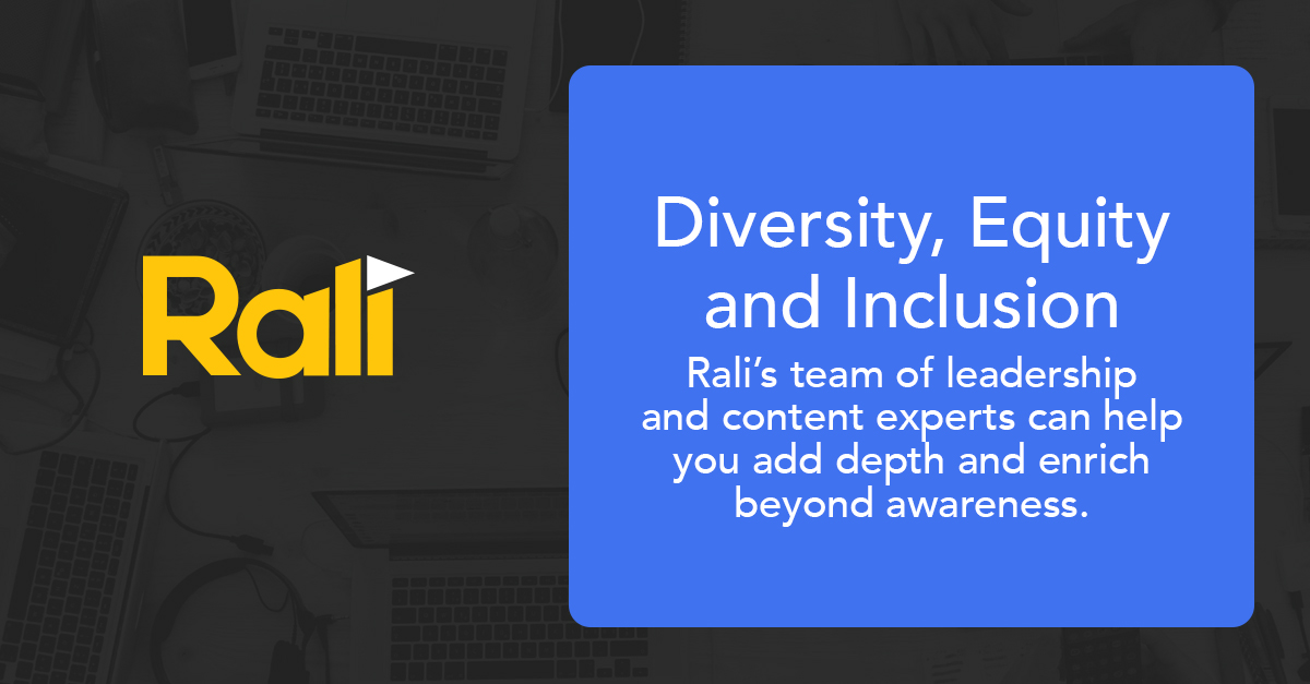 Go beyond just awareness, and help your team dive deeper into diversity, equity, and inclusion training with our platform.

Learn more ➡️ getrali.com

#videolearning #audienceengagement #communityengagement #changemanagement #DEI #diversityandInclusion
