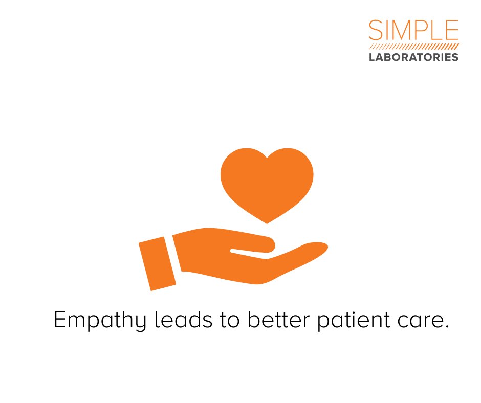 SimpleLabTest's tweet image. Empathy is a vital component in patient care. At Simple Laboratories, we strive to lead with empathy, especially during a crisis. 

#simplelabtest #empathy #leadership #wecare #weareinthistogether #strongertogether #wednesdaywisdom