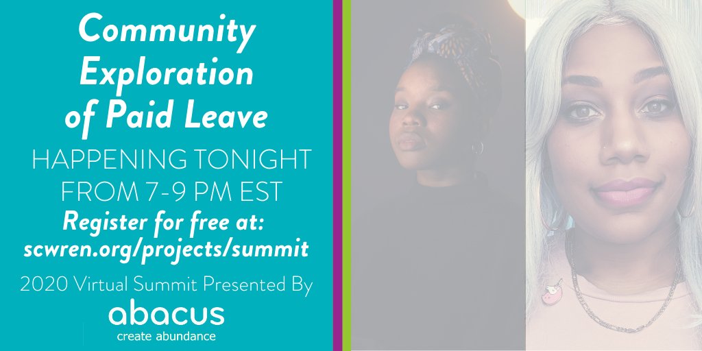 WRENetwork's tweet photo. Because of #COVID19 it is more apparent now than ever that access to #PaidLeaveForAll is vital. Join us TONIGHT as we join @QueenItShallBe and Brailey Johnson for a conversation on #PaidLeave. Register for free at https://t.co/IejwWbJhiL.
#WRENThisTogether #WRENSummit https://t.co/eYRKxePI1N