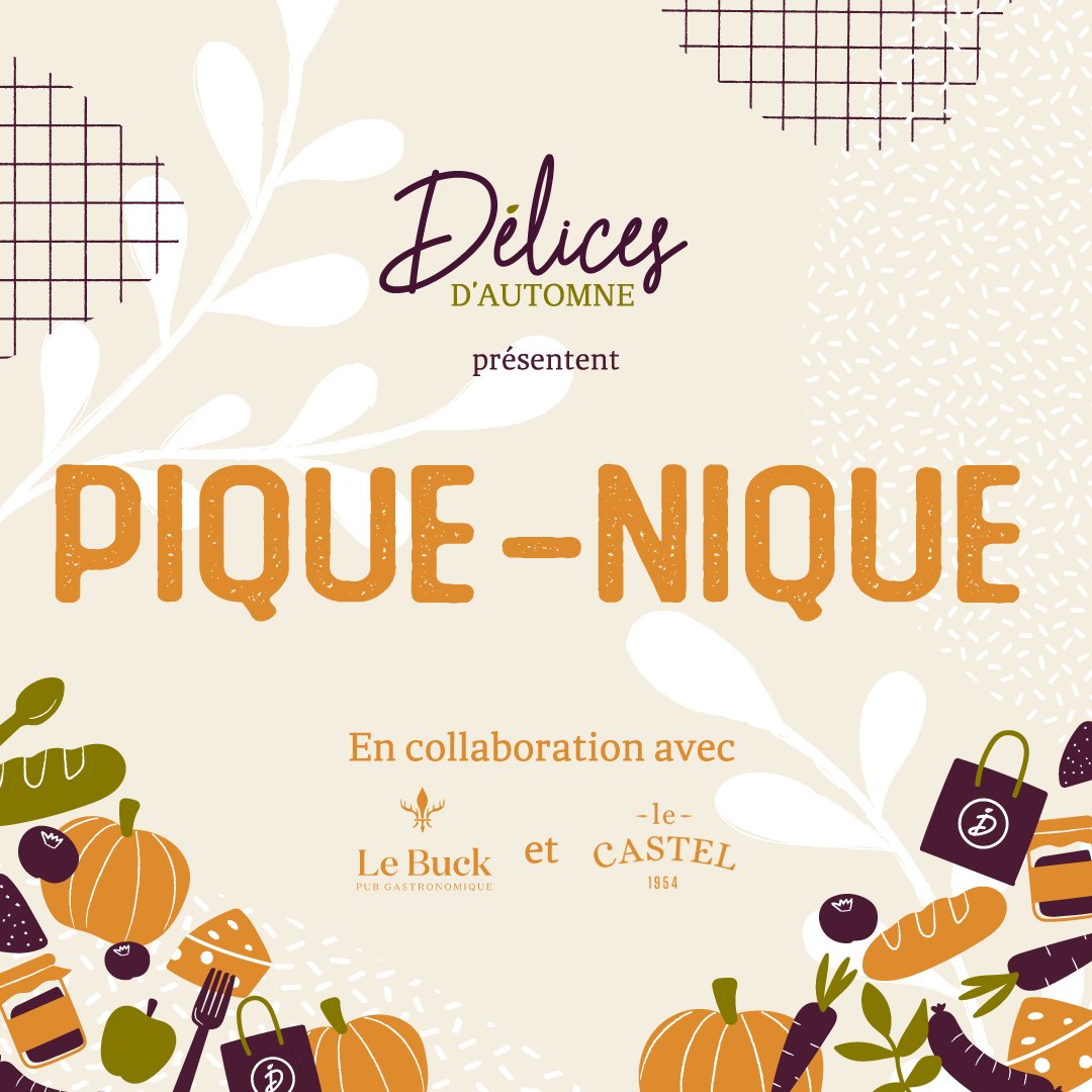 😍 🍂 « Les 10 et 11 octobre, la formule Pique-Nique permettra aux épicuriens de se procurer un panier de dégustation de produits d’ici et de profiter de l’occasion pour pique-niquer dans leur lieu préféré en Mauricie. »

lhebdojournal.com/un-pique-nique…
