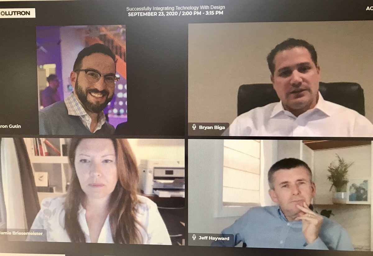 Another great Tech X Design panel session just wrapped, discussing how to successfully integrate technology with design.

Thanks to <a href="/jeffwildwood/">jeffwildwood</a> <a href="/SavantHome/">Savant Home</a> <a href="/Lutron_EU/">Lutron Europe</a> <a href="/ControlSTL/">Integration Controls</a> <a href="/NVIntegration/">NV INTEGRATION</a> <a href="/studiosuss/">Simone Suss</a> 

Catch up on-demand cedia.net/techxdesign