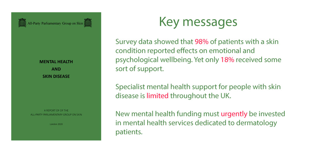 _BDNG's tweet photo. The latest APPGS report highlights the need for improvement in mental health services for people with skin conditions.
Read the report at https://t.co/fPMszumJj5
#APPGS #dermatology #nurses #dermtwitter https://t.co/C1WXbppYGp