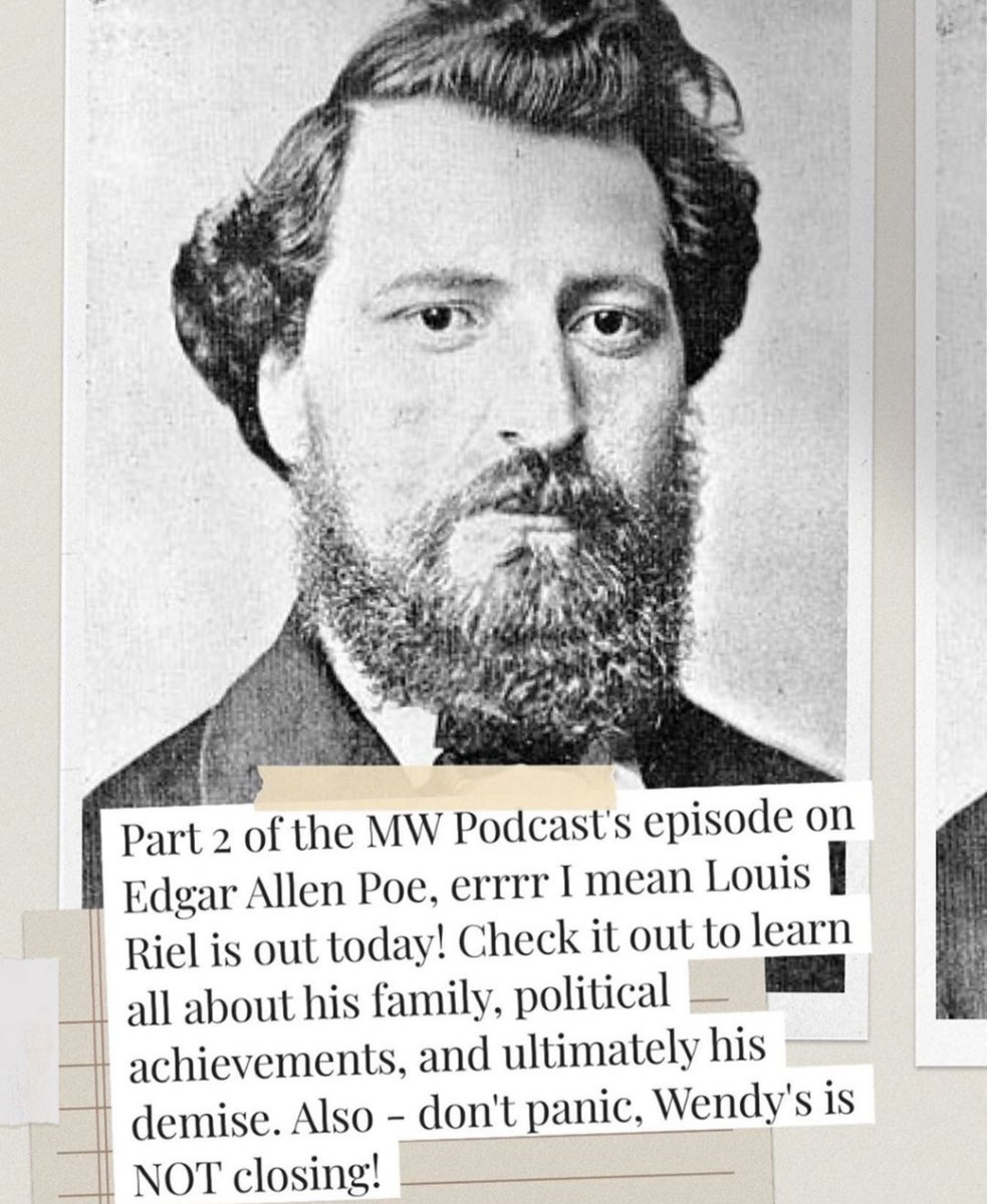 The wait is over! Louis Riel Part 2 is now live! #minutewomen #historypodcast #canadianhistory #heritageminutes #canadianpodcast