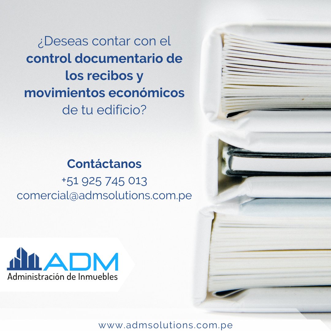 AdmSolutions_PE's tweet image. En ADM llevamos un control digital de todos los movimientos económicos de tu edificio, ayudando a conocer los ingresos y egresos del fondo de la Junta de Propietarios.
#admsolutions #administraciondeinmuebles #administraciondepropiedades #administraciondecondominios