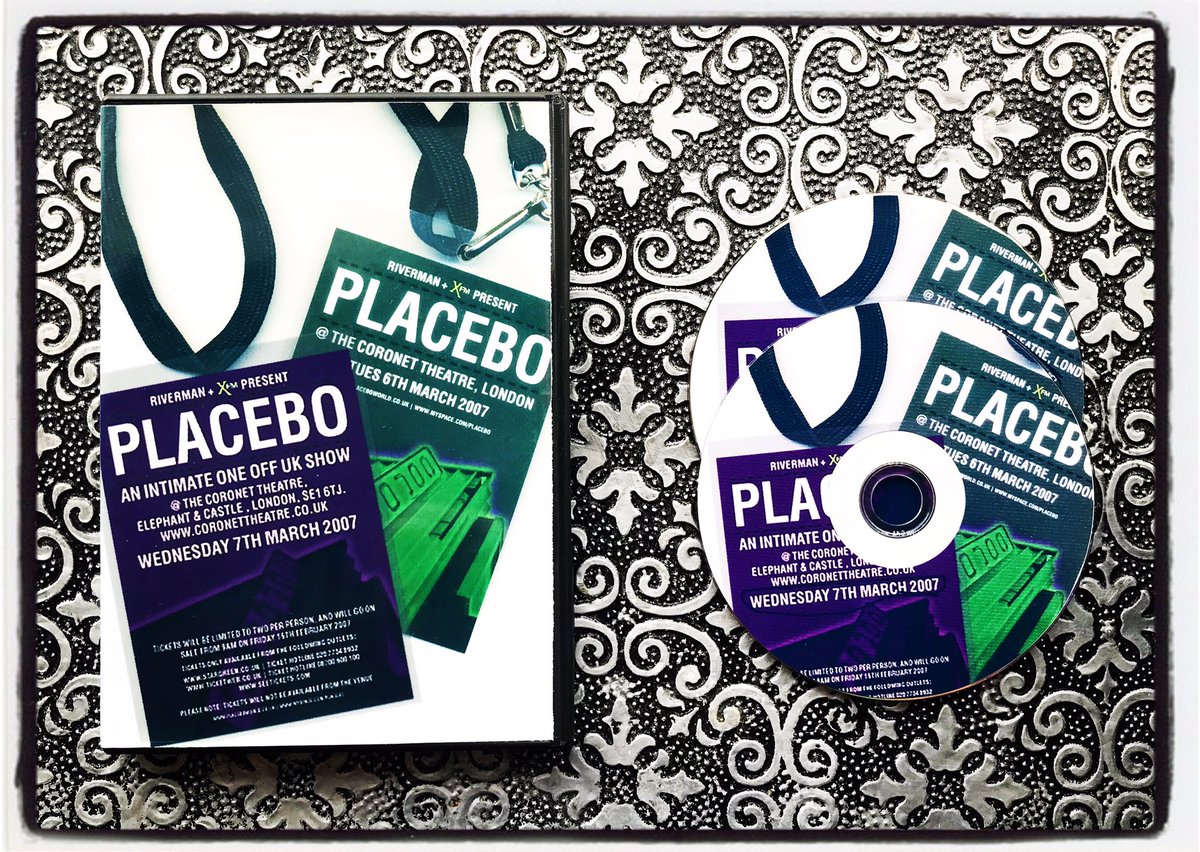 PlaceboFansUK's tweet photo. Placebo Elephant & Castle, London - 2007 Bootleg DVD #Placebo BrianMolko #StefanOlsdal #SteveHewitt #PlaceboCollection #PlaceboWorld #PlaceboBootleg #PlaceboLive #Riverman #XFM #Bootleg #Placebo2007 #PlaceboGig #Placebo20 #20YearsOfPlacebo #NancyBoy #EveryYouEveryMe https://t.co/v8UKtE2DaE