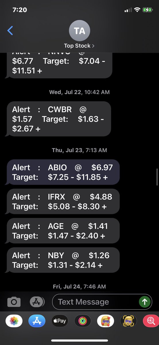 NotAlerts's tweet image. The history of $ABIO by #TopStockAlerts #Scam