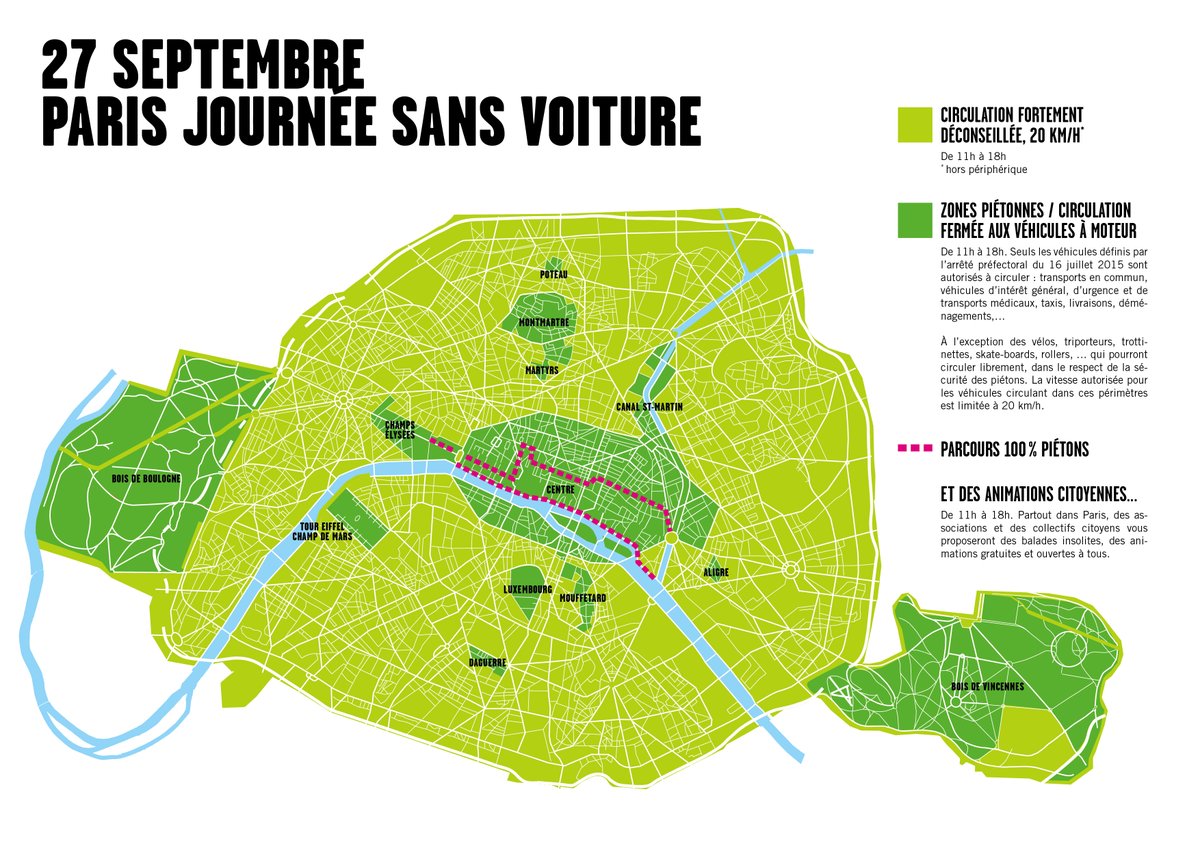 BerneOpera's tweet photo. Dimanche 27 septembre, nous aurons une nouvelle journée "Paris sans voiture" !!! Une super occasion pour visiter notre belle capitale. 😎☀️🌼🚲🏙 #Paris #journeesansvoiture #Tourisme #hotel #Enjoy #cityoflover #velo #Marche 
https://t.co/jJyFcNCl2B https://t.co/8q121gvbVs